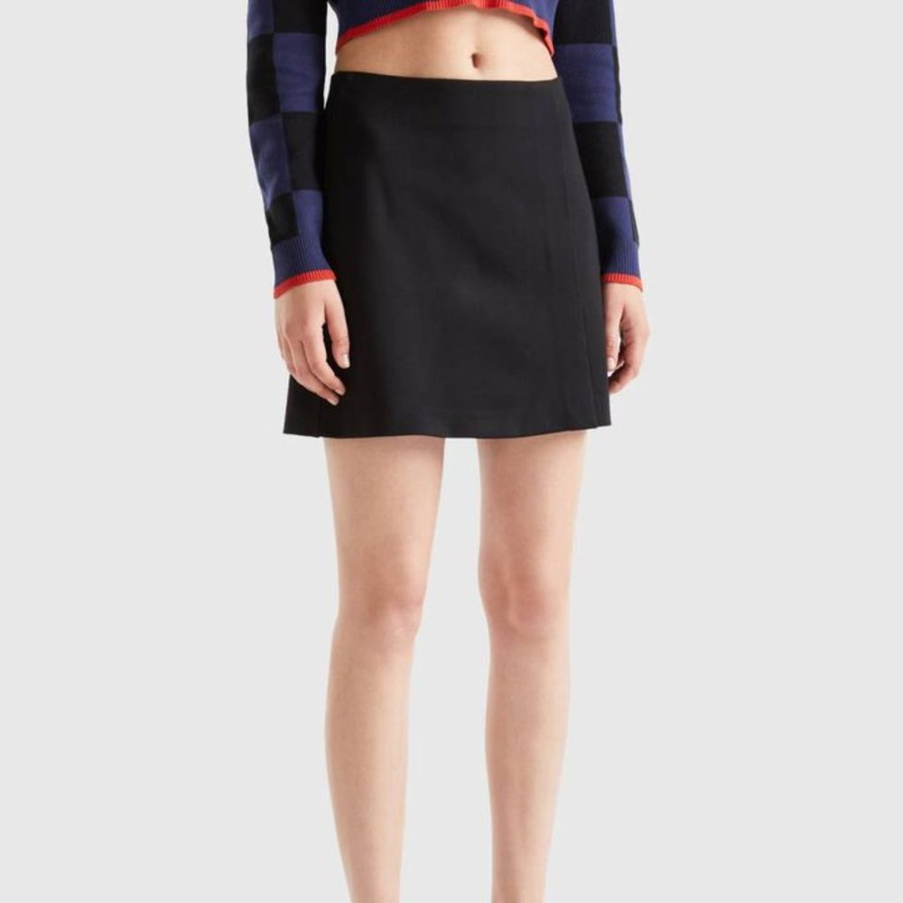 MINI SKIRT IN VISCOSE BLEND Size 4